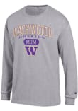 Main image for Mens Washington Huskies Grey Champion Pill Box Mom Jersey Tee