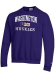 Main image for Mens Washington Huskies Purple Champion Big Ten Powerblend Crew Sweatshirt