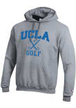 Main image for Mens UCLA Bruins Grey Champion Golf Icon Powerblend Hooded Sweatshirt