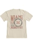 Main image for Miami RedHawks Oatmeal Blue 84 Overdyed First Dibs Short Sleeve T Shirt