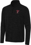 Main image for Mens Texas Tech Red Raiders Black Antigua Eternal Qtr Zip Pullover