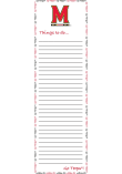 Main image for White Maryland Terrapins To Do Notepad