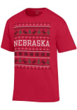 Main image for Nebraska Cornhuskers Red Champion Christmas Short Sleeve T Shirt