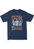 Main image for Keaton Wagler  Mens Navy Blue Illinois Fighting Illini 90s Graphic Tee Fashion Player T Shirt