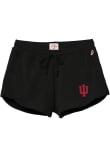 Main image for Womens Indiana Hoosiers Black League Reverse Fleece Shorts