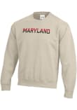 Main image for Mens Oatmeal Maryland Terrapins Big Cotton Crew Sweatshirt