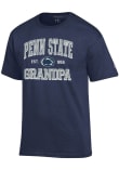Main image for Champion Penn State Nittany Lions Navy Blue Est. Date Grandpa Jersey Short Sleeve T Shirt