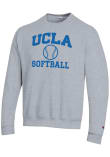 Main image for Mens UCLA Bruins Grey Champion Softball Icon Powerblend Crew Sweatshirt