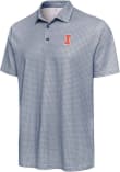 Main image for Mens Illinois Fighting Illini Navy Blue Antigua Breeze Short Sleeve Polo Shirt