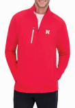 Main image for Mens Nebraska Cornhuskers Red Zero Restriction Z500 Qtr Zip Pullover