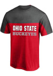 Main image for Ohio State Buckeyes Color Block Big and Tall T-Shirt - Red
