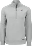 Main image for Mens Illinois Fighting Illini Ash Cutter and Buck Roam Qtr Zip Pullover