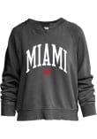 Main image for Womens Black Miami RedHawks Willow Crew Sweatshirt
