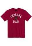Main image for Indiana Hoosiers Hoosier Number One Design Dad Short Sleeve T Shirt - Crimson