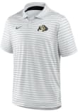 Main image for Mens Colorado Buffaloes White Nike Tour Stripe Short Sleeve Polo Shirt