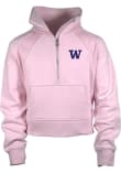 Main image for Girls Pink Washington Huskies Dawn LS Tops Qtr Zip