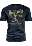 Main image for Michigan Wolverines Navy Blue Blue 84 Big Ten Baseball Short Sleeve T Shirt