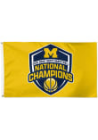 Main image for Blue Michigan Wolverines 3x5 2026 MBB National Champion Silk Screen Grommet Flag