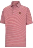 Main image for Mens Maryland Terrapins Red Footjoy Multi Stripe Short Sleeve Fashion Polo