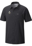 Main image for Mens Purdue Boilermakers Black Columbia Heat Seal Slack Tide Camp Short Sleeve Dress Shirt