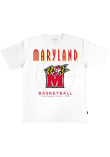 Main image for Maryland Terrapins White SLAM Basketball Heavyweight Short Sleeve T Shirt