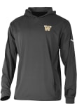 Main image for Mens Washington Huskies Black Columbia Heat Seal Long Drive Hooded Sweatshirt