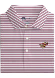 Main image for Mens Minnesota Golden Gophers Maroon Onward Reserve Club House Stripe Short Sleeve Fashion Polo