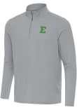 Main image for Mens Eastern Michigan Eagles Ash Antigua Intent Qtr Zip Pullover