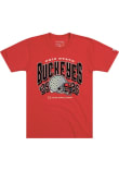 Main image for Ohio State Buckeyes Red Homefield Football 2025 CFP Bound Short Sleeve T Shirt