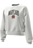 Main image for Womens Maryland Terrapins Silver Under Armour Icon Crew Sweatshirt