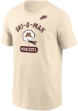 Main image for Nike Minnesota Golden Gophers Natural Football Football Helmet Core Short Sleeve T Shirt