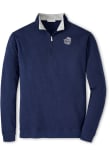 Main image for Mens Michigan Wolverines Navy Blue Peter Millar Crown Comfort Qtr Zip Pullover