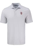 Main image for Mens Indiana Hoosiers White Cutter and Buck Pike Diamond Dot Short Sleeve Polo Shirt
