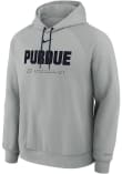 Main image for Mens Purdue Boilermakers Grey Nike Practice Fleece Hooded Sweatshirt