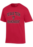 Main image for Texas Tech Red Raiders Red Champion Number One Grandparent Short Sleeve T Shirt