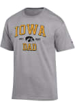 Main image for Iowa Hawkeyes Grey Champion Est Date Dad Jersey Short Sleeve T Shirt