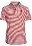 Main image for Youth Crimson Indiana Hoosiers Bison Short Sleeve Polo Shirt