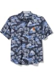 Main image for Mens Illinois Fighting Illini Navy Blue Tommy Bahama Paradise Isle Short Sleeve Dress Shirt