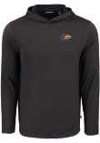 Main image for Mens Kansas Jayhawks Black Cutter and Buck Warkhawk Lightweight Hooded Sweatshirt