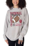 Main image for Womens Grey Indiana Hoosiers 2025 College Football National Champions Campus Crew Sweatshirt