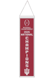 Main image for Crimson Indiana Hoosiers 2025 National Champs 8x32 Wool Banner