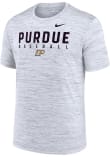 Main image for Purdue Boilermakers White Nike DriFit Baseball Short Sleeve T Shirt
