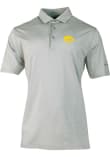 Main image for Mens Iowa Hawkeyes Grey Columbia Heat Seal Double Hit Short Sleeve Polo Shirt
