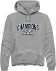 Main image for Mens Akron Zips Grey Heather Summit Sportswear MAC 2026 Men's Basketball Champions Hooded Sweatshi..
