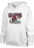 Main image for Womens Indiana Hoosiers White 47 2025 CFP National Champions Naomi Hooded Sweatshirt