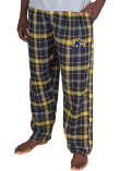 Main image for Mens Kent State Golden Flashes Navy Blue Concepts Sport Ultimate Flannel Loungewear Sleep Pants