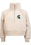 Main image for Girls Natural Michigan State Spartans Dawn 1/4 Zip LS Tops Qtr Zip