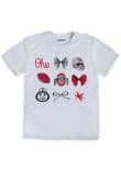 Main image for Girls Ash Ohio State Buckeyes Coquette Short Sleeve T-Shirt