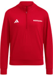 Main image for Womens Nebraska Cornhuskers Red Adidas Ultimate Qtr Zip Pullover