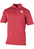 Main image for Mens Houston Cougars Red Columbia Heat Seal Double Hit Short Sleeve Polo Shirt